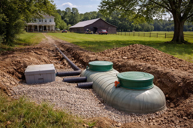 semi rural on site wastewater system