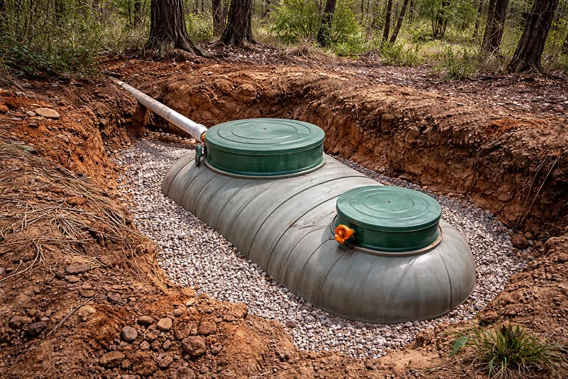 bushland soil septic tank
